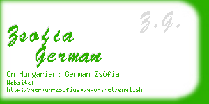 zsofia german business card